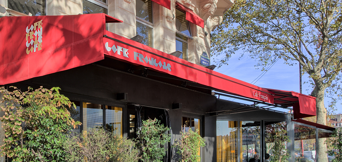 stores à bras télescopiques café français paris