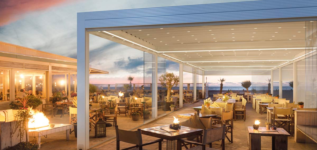 pergola terrasse restaurant plage